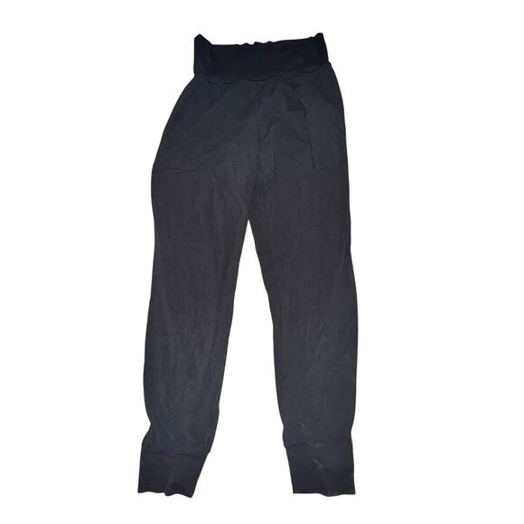 Athleta Cruise Jogger Womens Size S Black High Rise Pants Pockets Wide Waistband - Picture 1 of 6